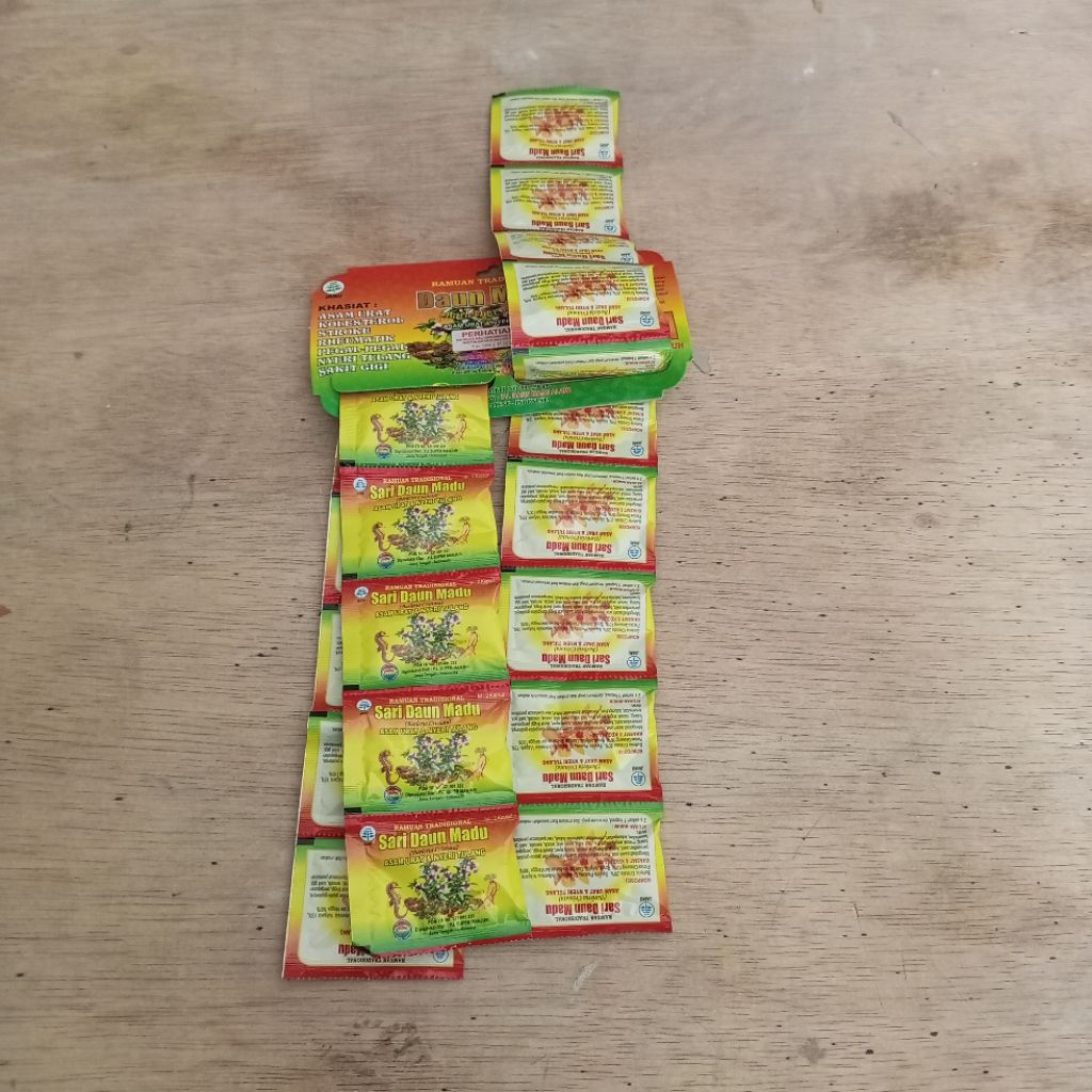 

jamu tradisional daun madu isi 20 sachet