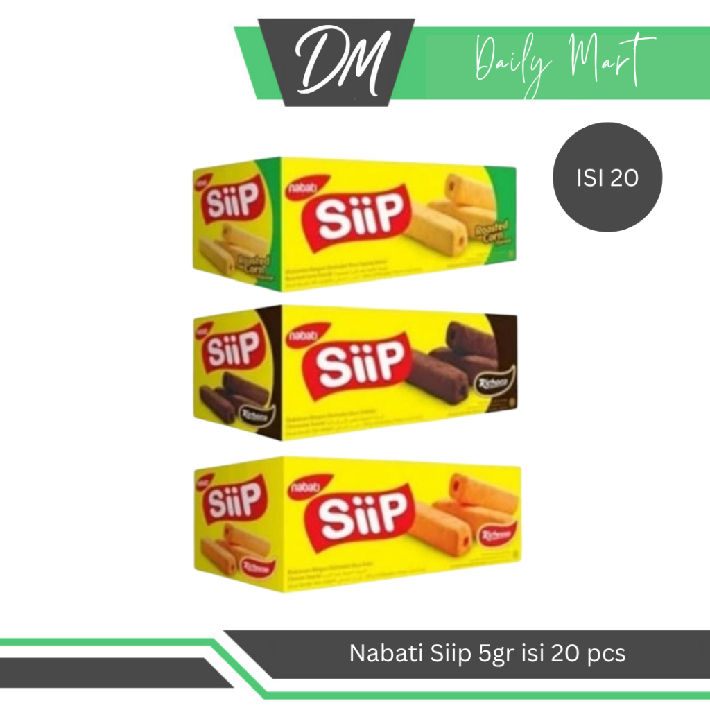 

NABATI Siip Box Isi 20 pcs x 5gr All Varian Keju/Jagung Bakar/Coklat - Snack Richeese Enak Murah Original Bergizi