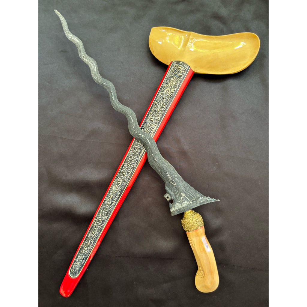 Keris Nogo Siluman Pamor uler lulut Tangguh Mataram