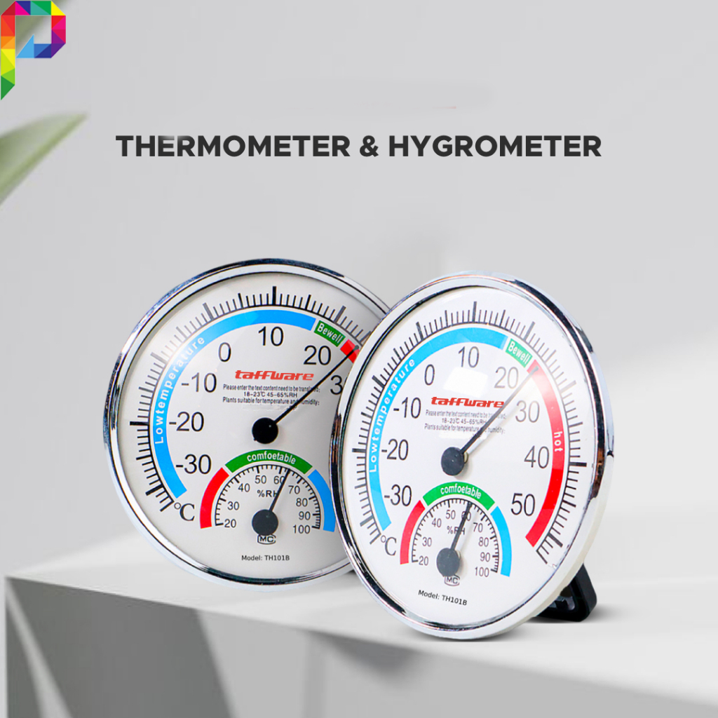 Termometer Hygrometer Meja Pengukur Suhu Ruang Analog Thermometer Hygrometer Humidity