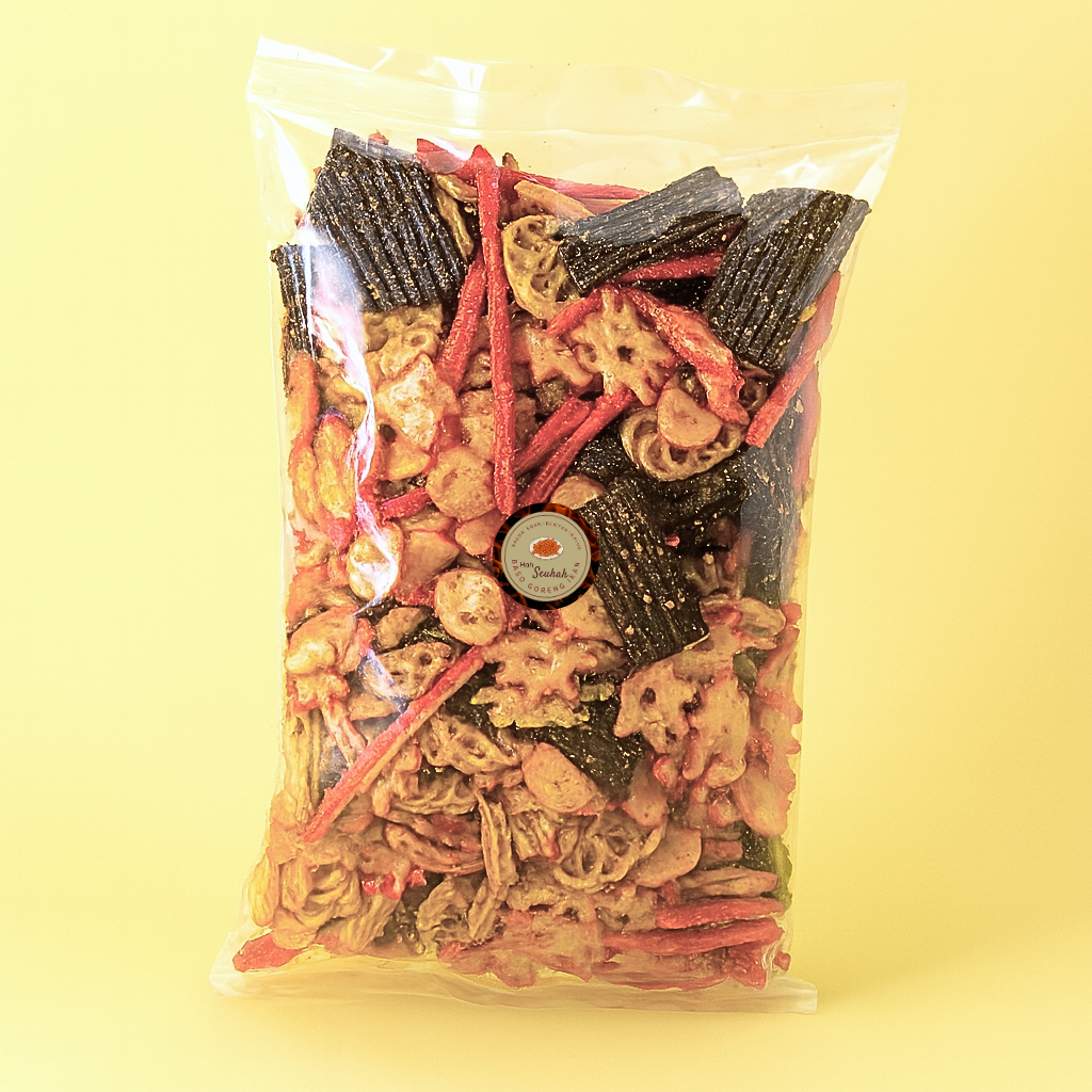 

Kerupuk Seblak Campur Bumbu Kacang Original 500gr Camilan Krupuk Mix Lotek