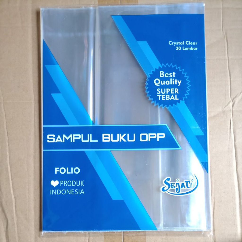 

[20 LEMBAR] SAMPUL BUKU FOLIO CRYSTAL CLEAR SEJATI