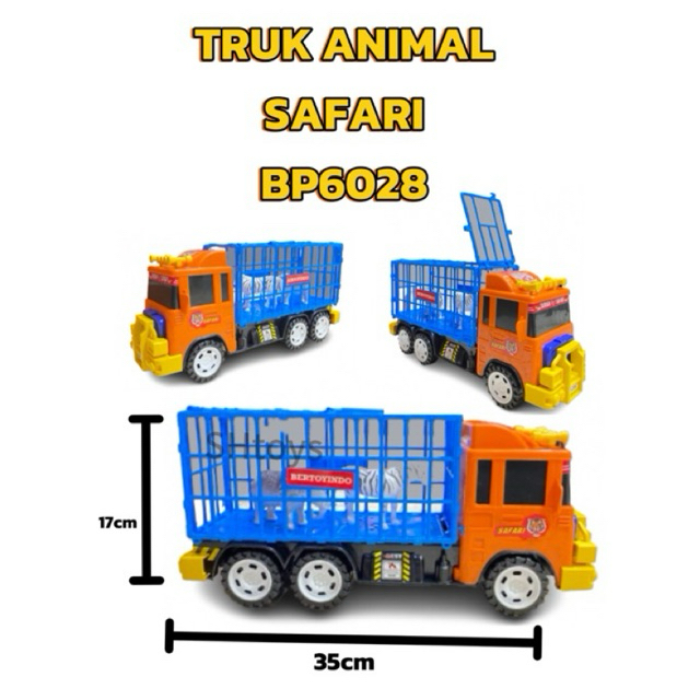 Mainan Anak Mobil Truk Animal Safari toys Terbaru/Ktg BP6028
