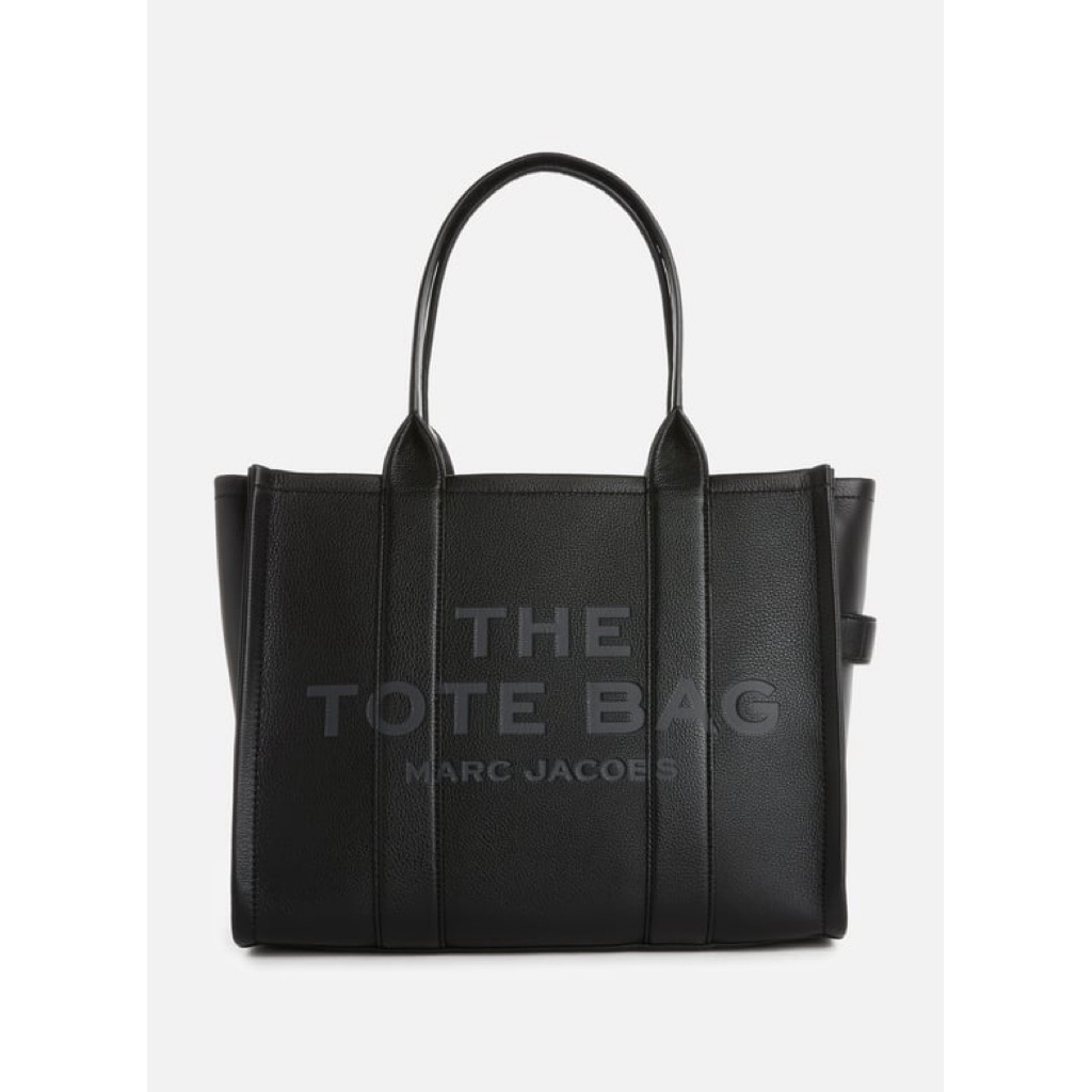 MJ The Leather Large Tote Bag - Black