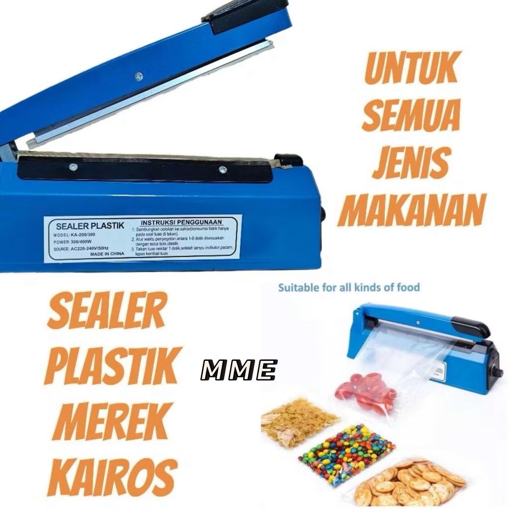 Impulse Sealer 20cm Sealer Plastik 20cm Kairos