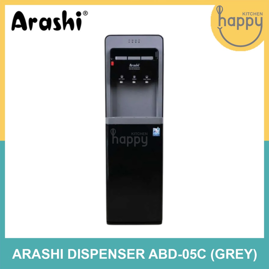 Dispenser Arashi ABD 05 C Dispenser Air Galon Bawah Panas Dingin Normal Arashi ABD 05 Grey