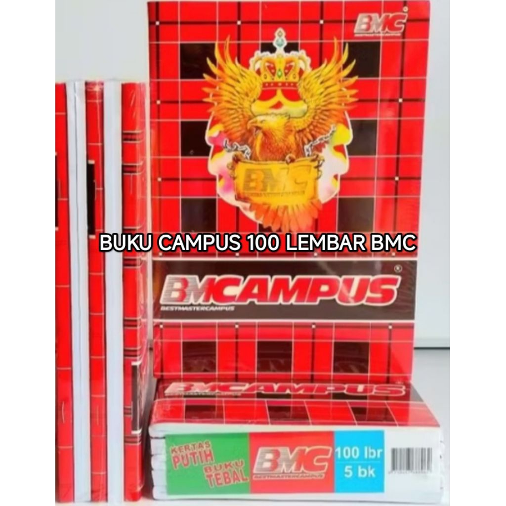 

BUKU CAMPUS BOXY TEBAL BMC 100 LEMBAR PER PAK isi 5 buku