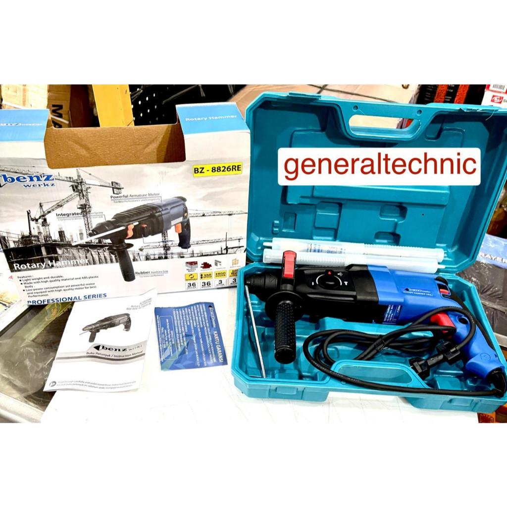 Rotary Hammer Drill Benz BZ8826RE 26MM Bor Bobok SDS Benz BZ-8826RE Bor Hammer Rotary