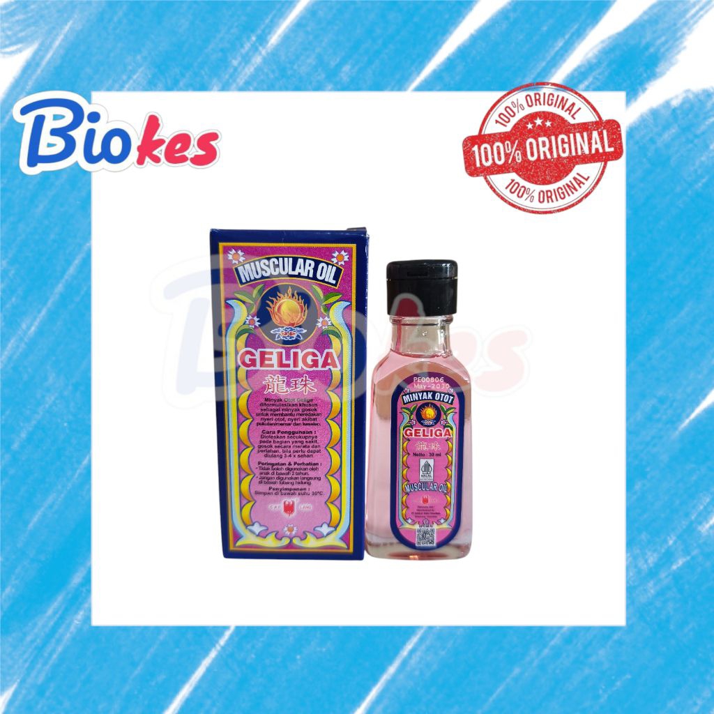 MINYAK OTOT GELIGA 30ML minyak oles pereda nyeri dan pegal-pegal