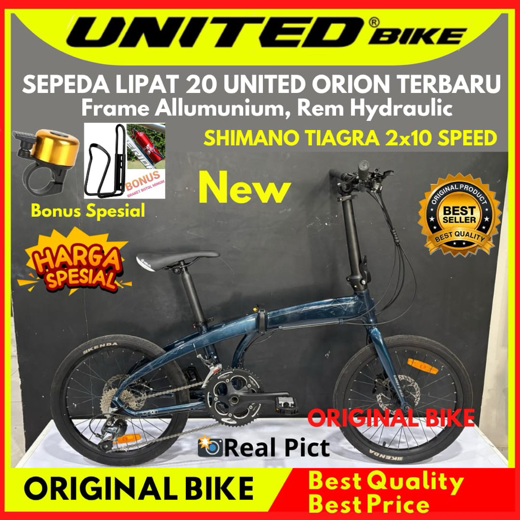 Sepeda Lipat 20 Inch United Nigma/Orion NEW By UnitedBike Orian - Tiagra New
