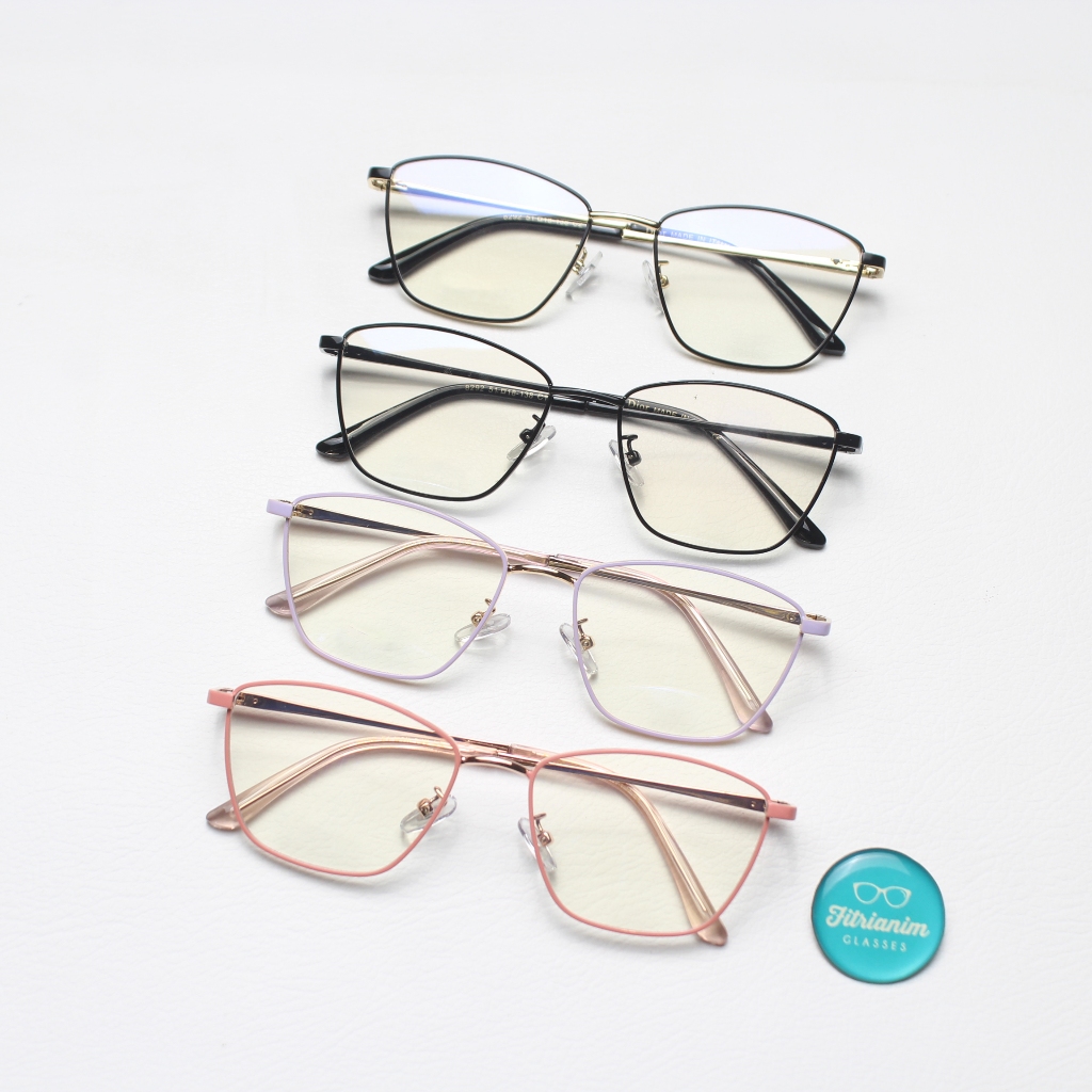 Kacamata Minus Wanita 8292B (Minus 0.25 s/d -8.00) Tipis 1.67 / Photocromic Blueray Bluecromic