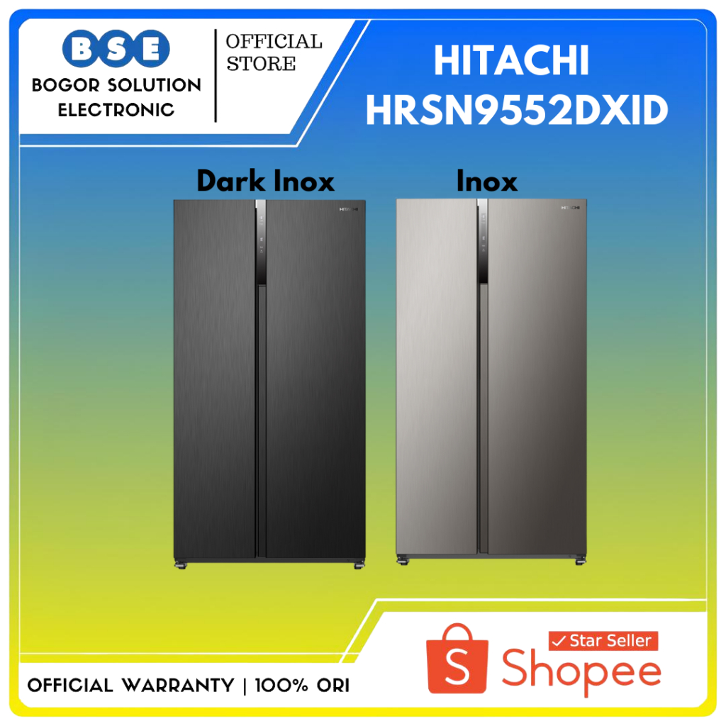 Kulkas Side by Side Hitachi Inverter 525L Hitachi HRSN9552DXID