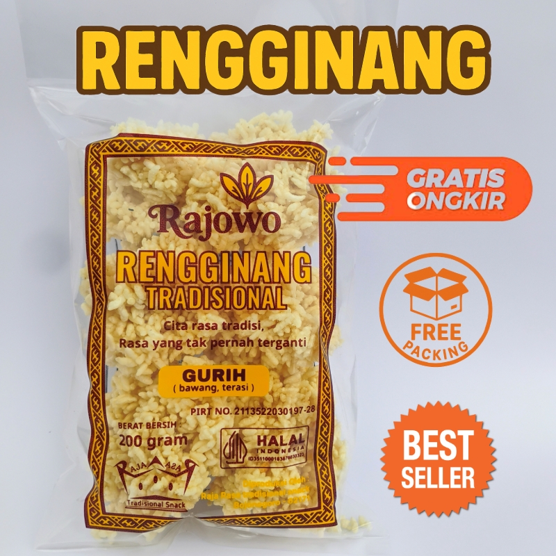 

Rengginang matang camilan tradisional - Rasa gurih bawang,terasi