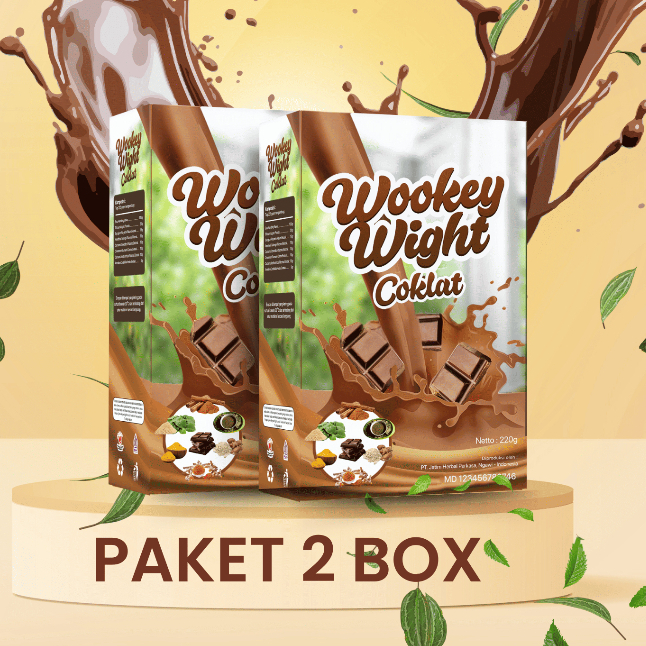

2 BOX!!! Wookey Weight - Susu Penambah Berat Badan Rasa Coklat Chocolate 2 Paket
