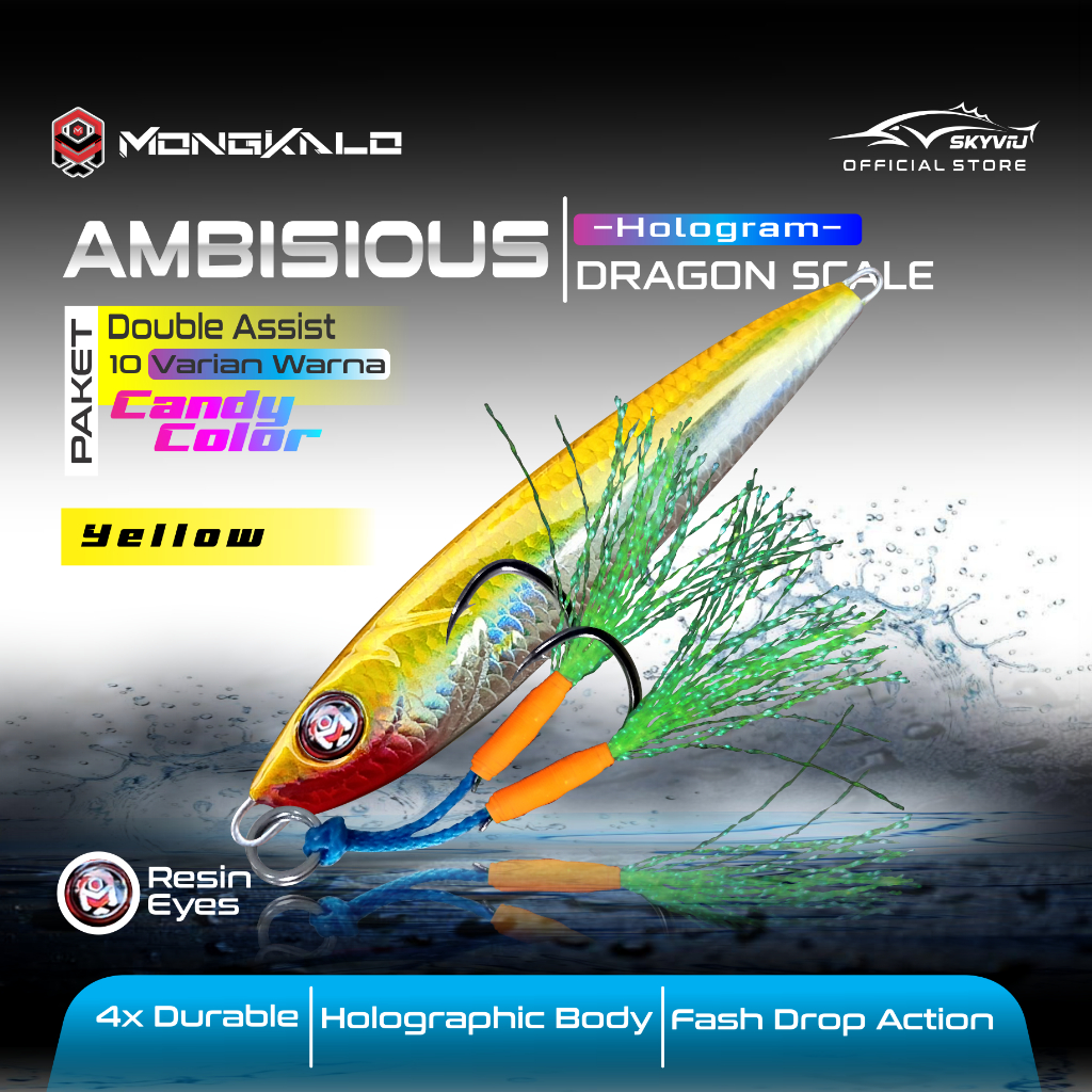 Mongkalo Ambisious Sisik-Kecil noGID noMotif Candy 30 Kuning