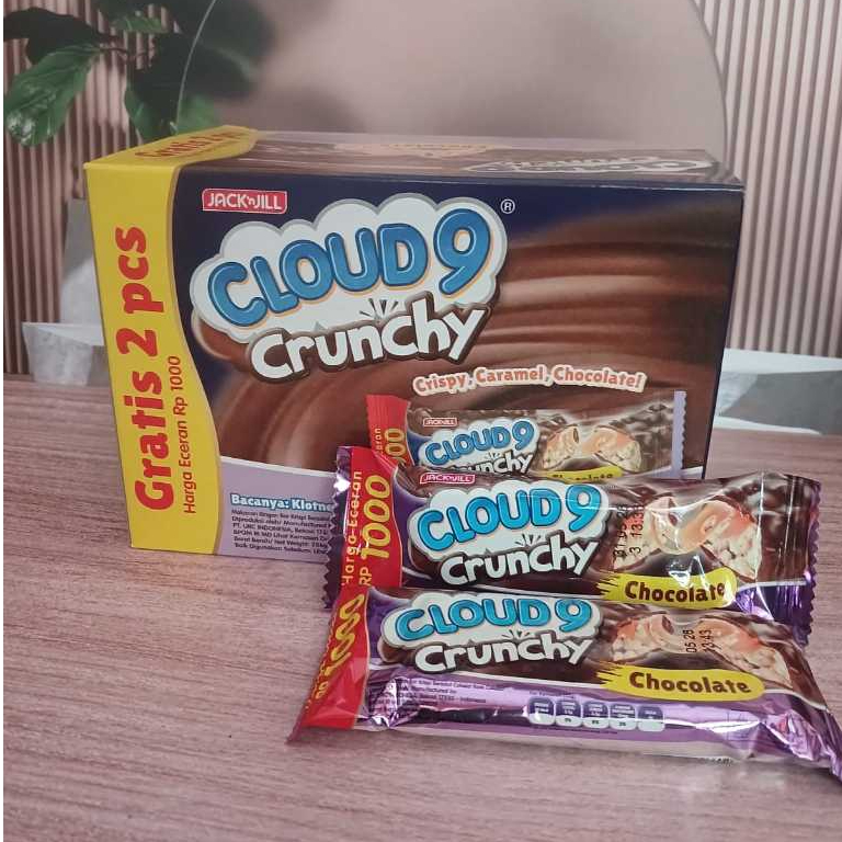 

Cloud9 Crunchy Coklat 1000an isi 24 gratis 2