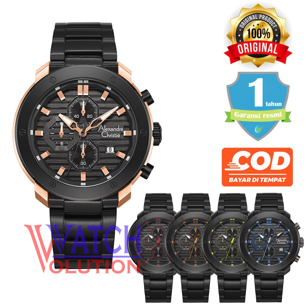 Jam Tangan Pria Alexandre Christie AC 6626 MC Original