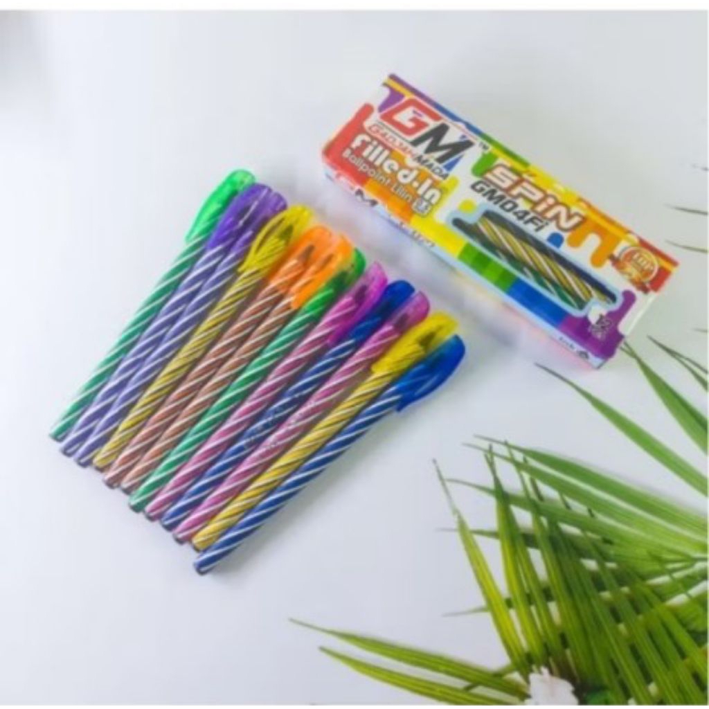 

GROSIR 1 PACK ISI 12 PC PULPEN TWISTER SPIN