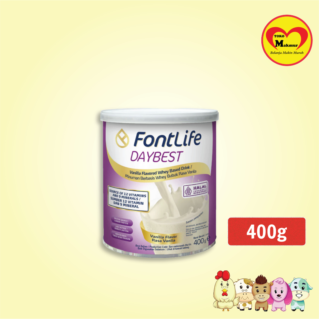 

Fontlife Daybest Vanila 400gr / Toko Makmur Pondok Jati