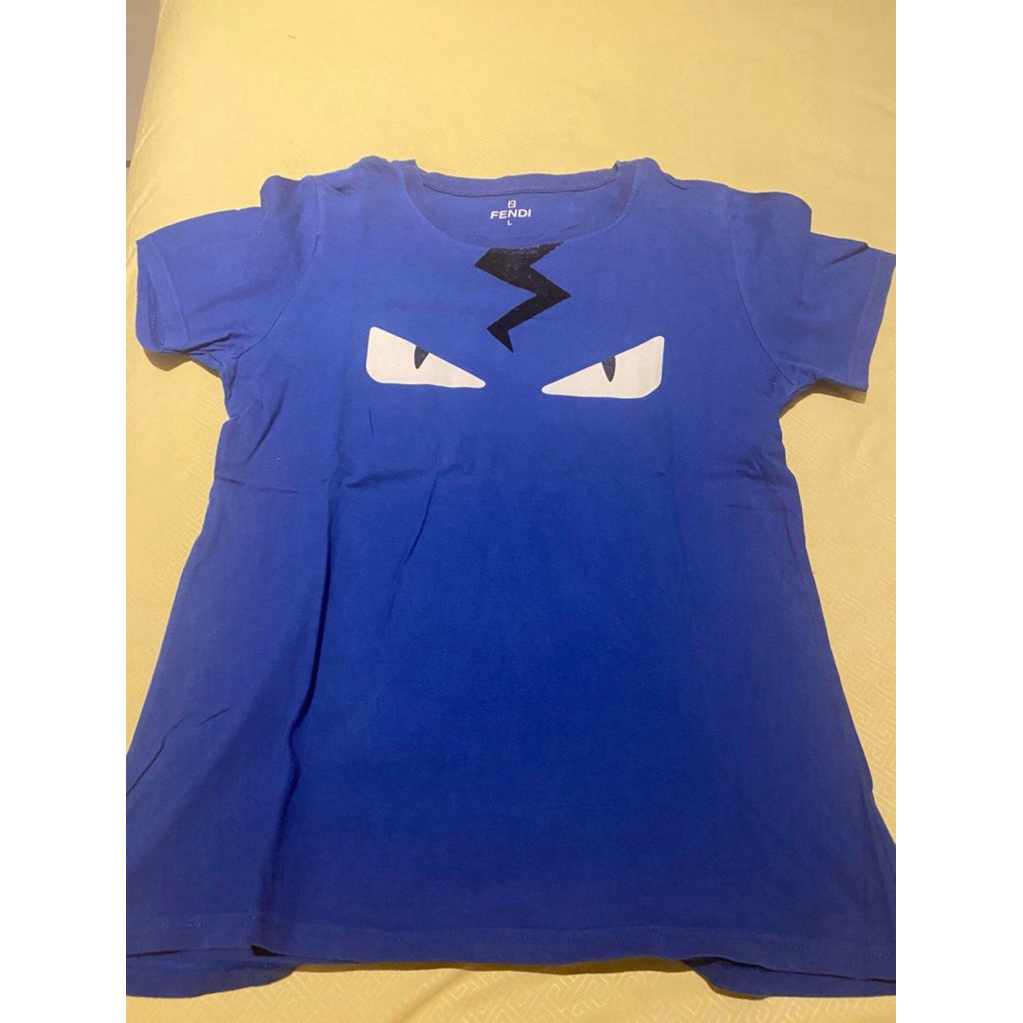 Atasan Kaos Biru Unisex Obral [Preloved]