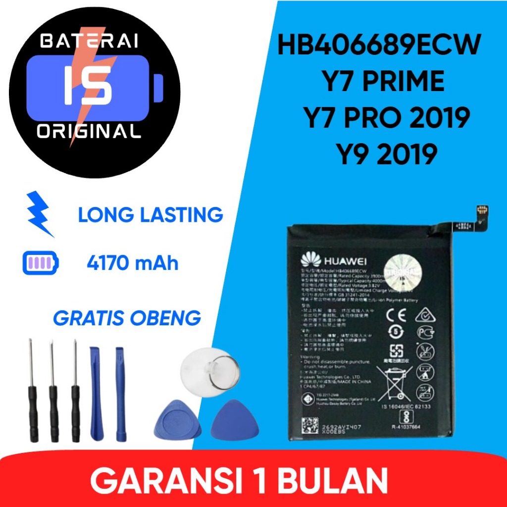 BATERAI HB406689ECW Y7 PRIME / Y7 PRO 2019 / Y9 2019