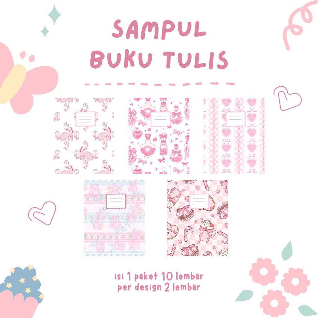 

SAMPUL BUKU TULIS LUCU PINK AESTHETIC