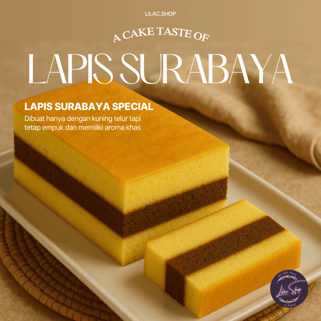 

KUE LAPIS SURABAYA SPECIAL (TANPA PUTIH TELUR)
