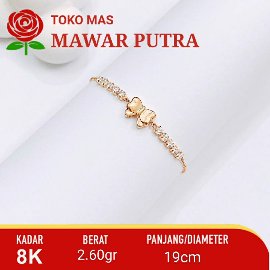 GELANG RANTAI SERUT KUPU FASHION UBS 8K