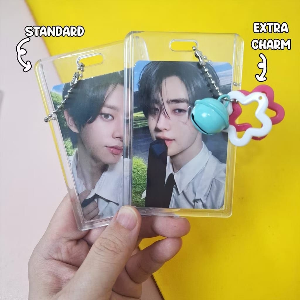 

Photocard Holder Cahol Transparan Plastik dan Akrilik Kpop Handmade 4pcs PC Poca Acrylic Card Holder PC POCAHOL CAHOL