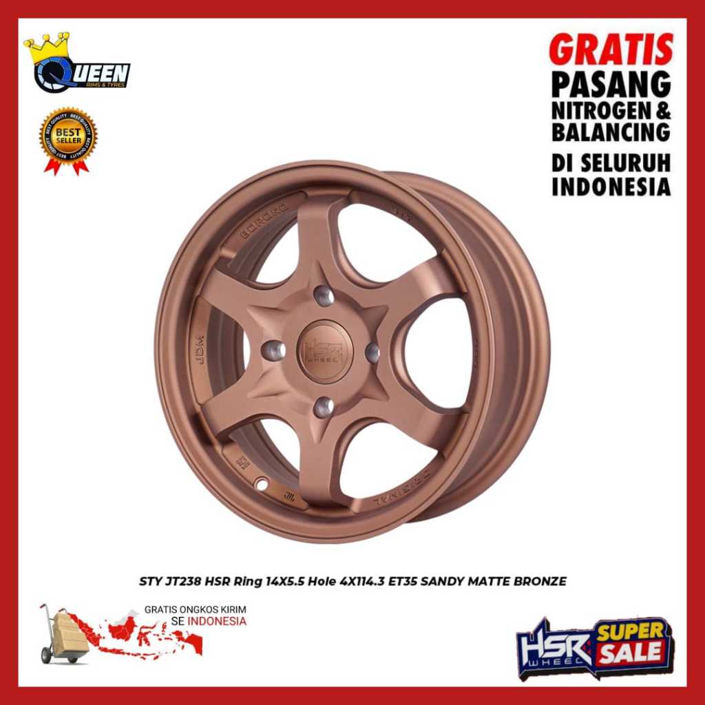 HSR Promo Velg Mobil Ring 14 Sandy MBRZ
