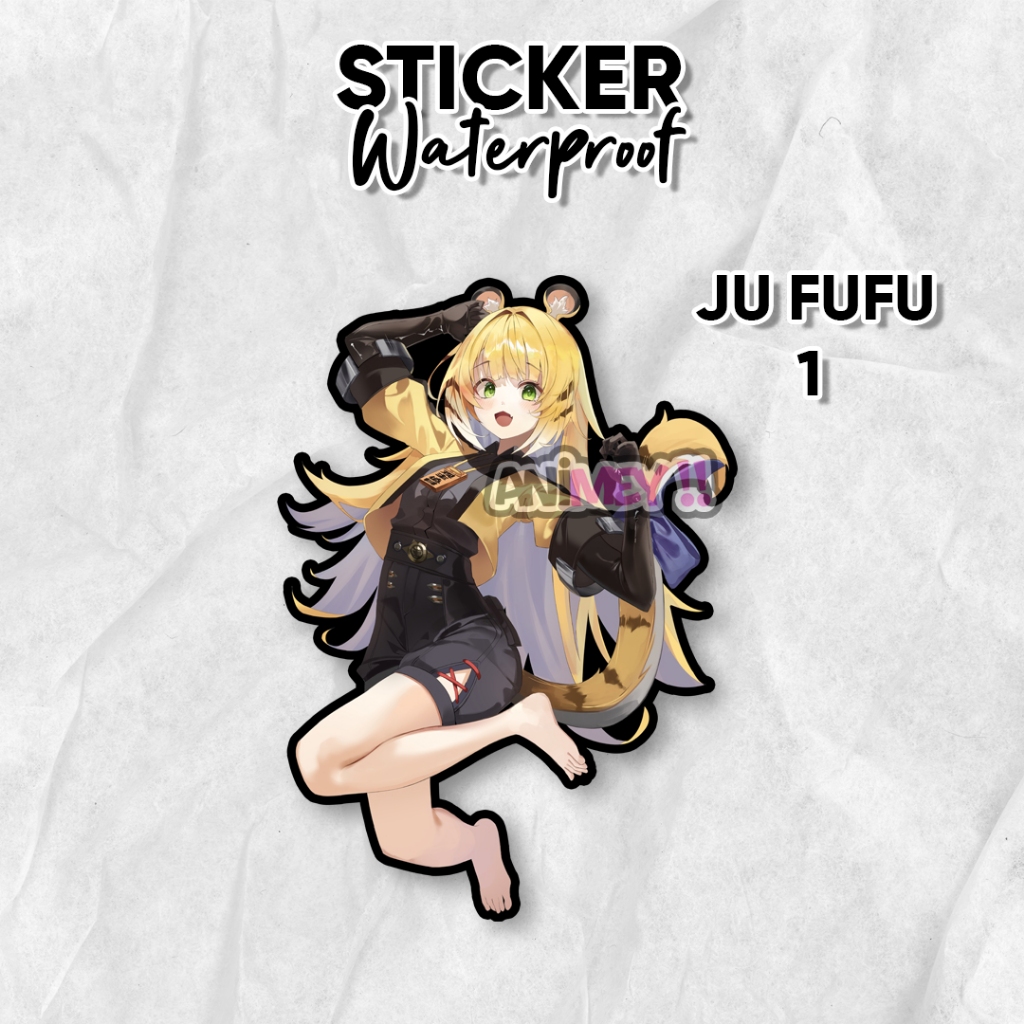 

Stiker Ju Fufu Game Zenless Zone Zero / Sticker Anime Waterproof