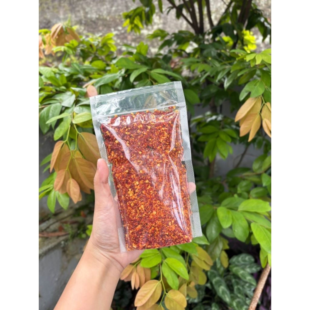 

CABE KERING BUBUK KASAR ATAU CHILI FLAKE KUALITAS SUPER MURNI TANPA CAMPURAN