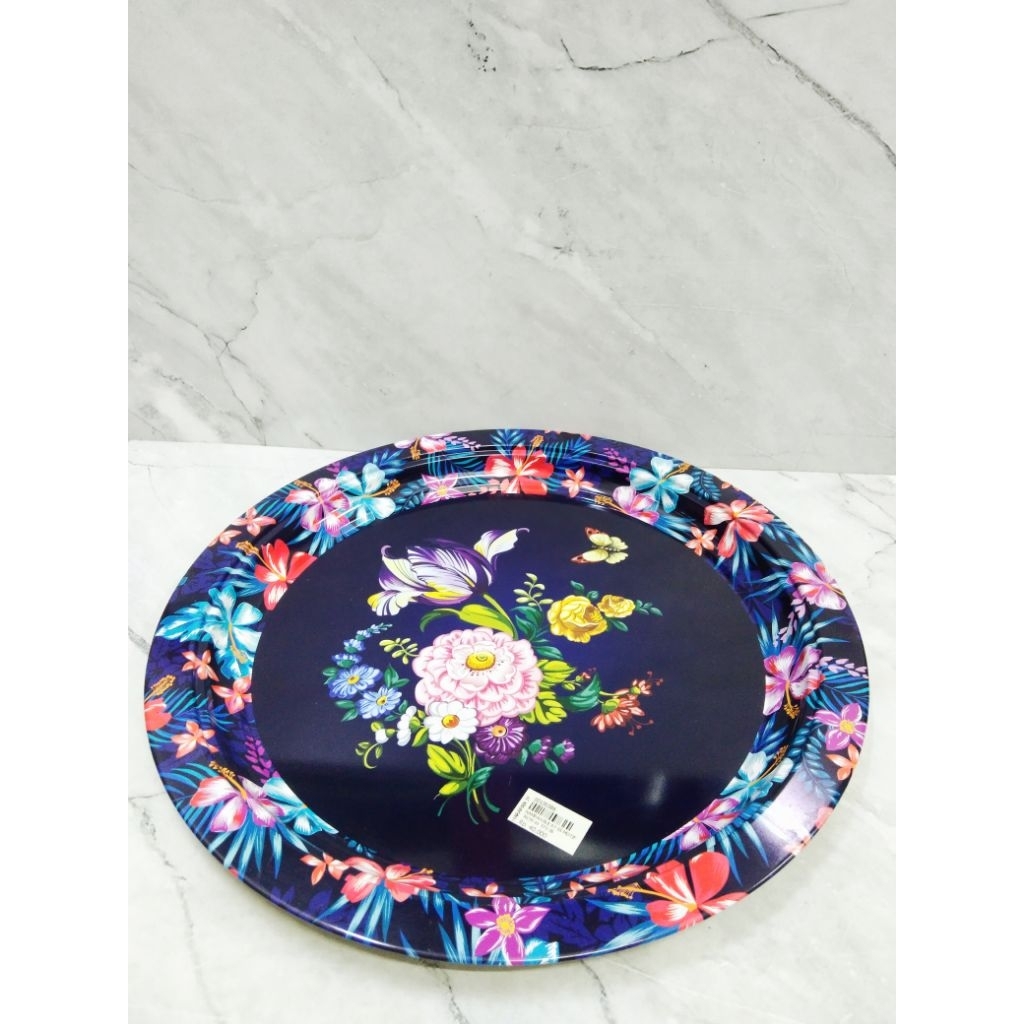 NAMPAH BULAT STAINLESS MOTIF BUNGA / TAMPAH BULAT STAINLESS MOTIF / NAMPAN BULAT STAINLESS MOTIF BUN