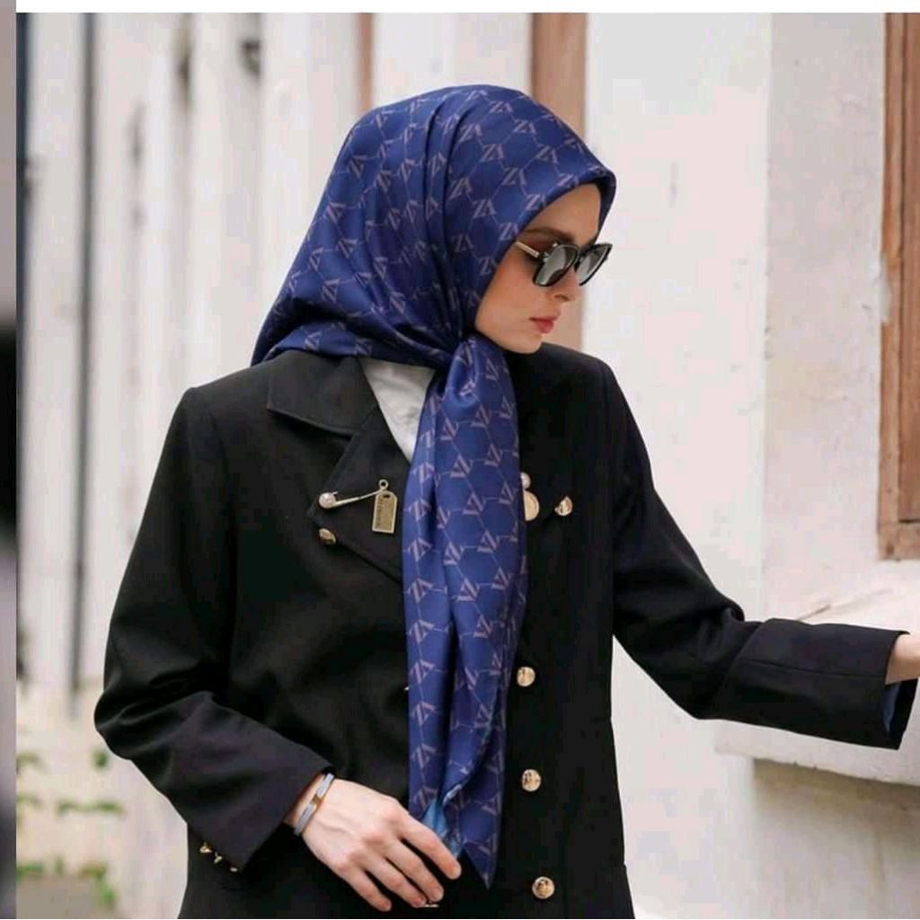 Hijab voal premium motif VZ pin VZ