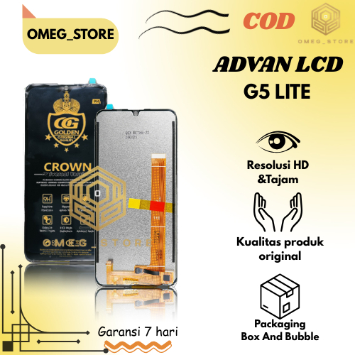 LCD G0LDEN CR0WN TOUCHSCREEN ADVAN G5 LITE ORIGINAL FULLSET COMPLETE...