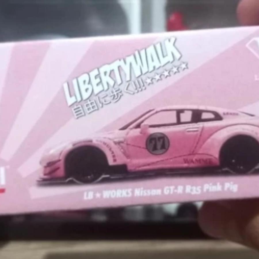 Mini GT 76 LBWK Nissan GTR R 35 pink PIG