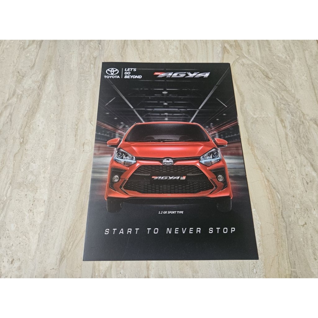 brosur katalog mobil toyota agya 2021 leaflet