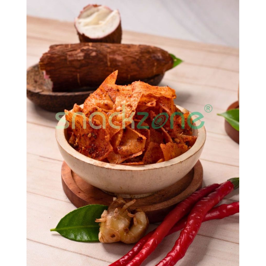 

Keripik Singkong Pedas Cikruh 500gr