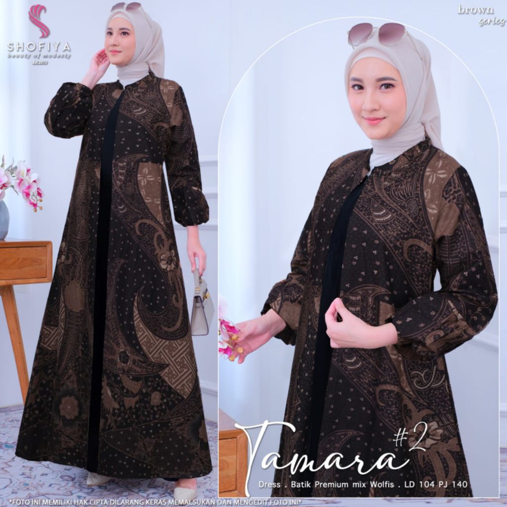 DRESS BATIK TAMARA DRESS original SHOFIYA