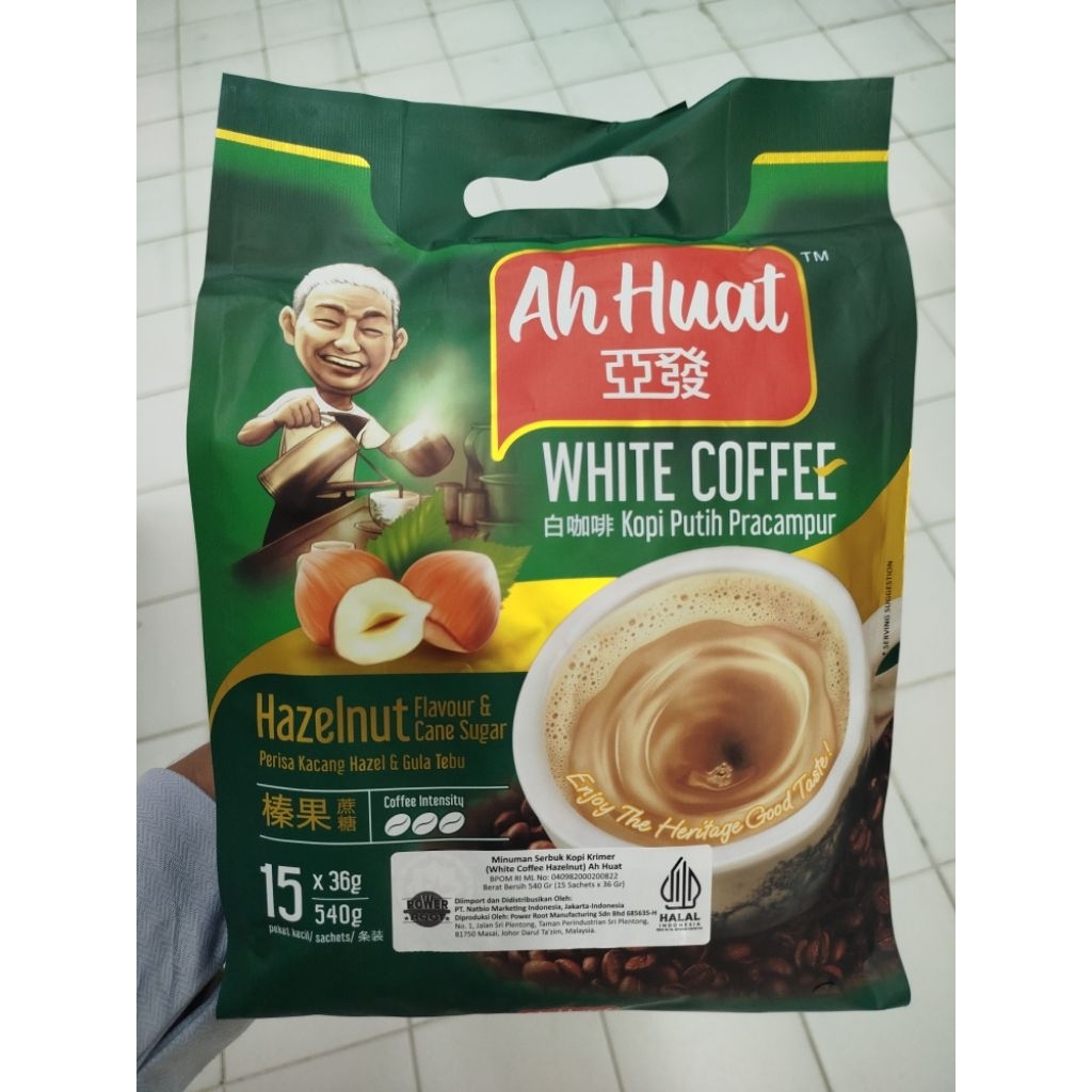 

AU HUAT WHT COF HAZELNUT SGR CANE 15X36GRM/PCS