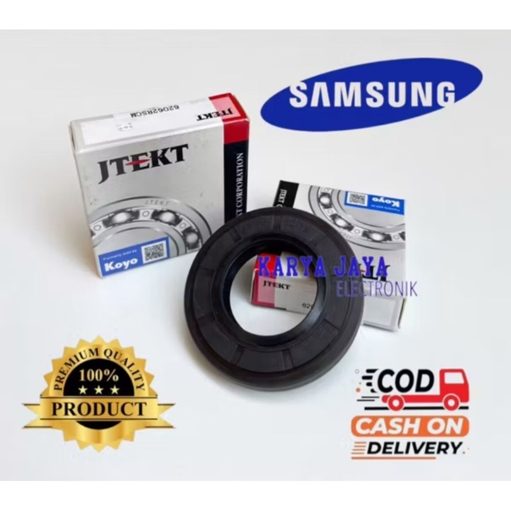 Bearing set mesin cuci FRONT LODING SAMSUNG 7KG WF0702 WW70J 6205/6206+seal 35x65.55x10/12 Baru