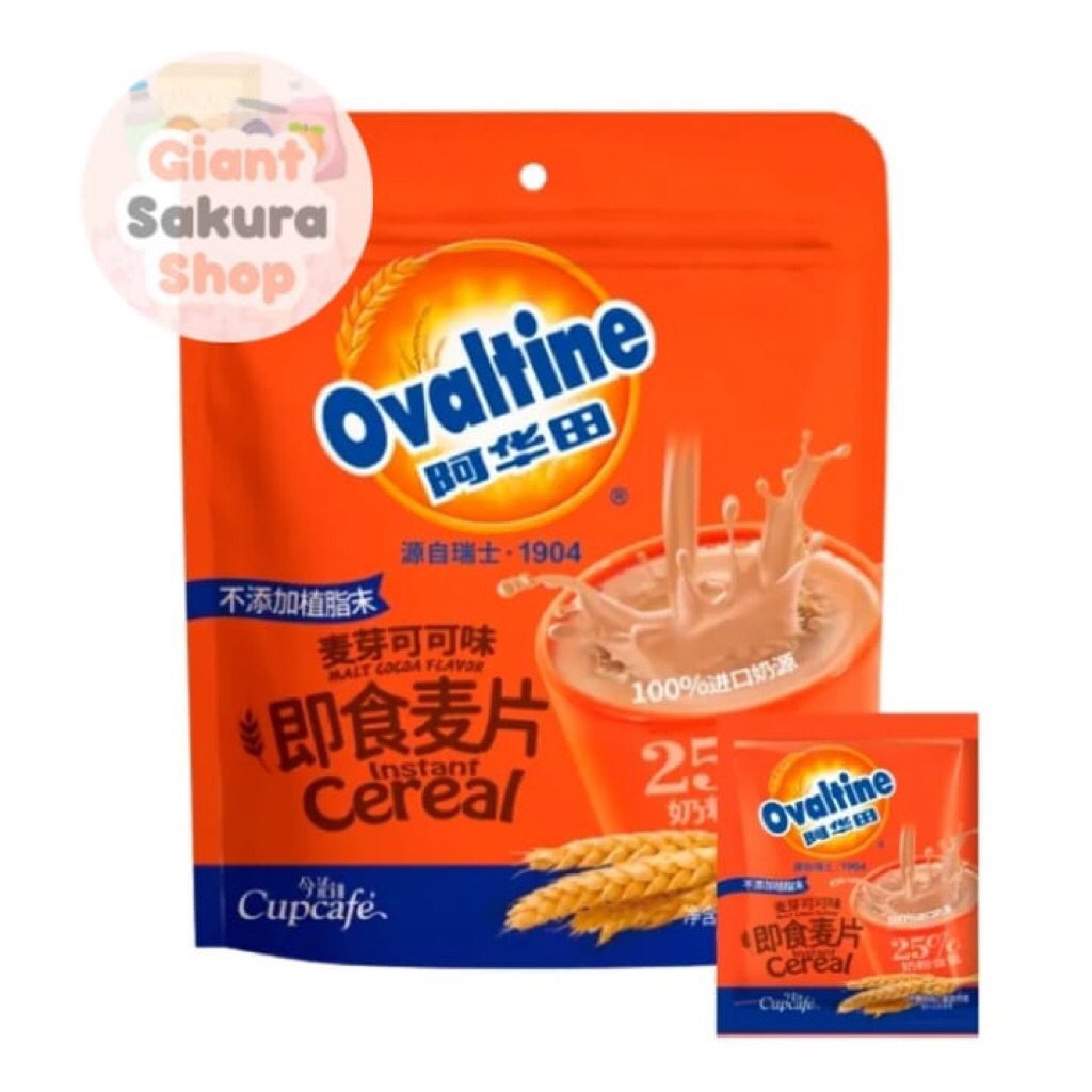 

Ovaltine Instan Cereal Malt Cocoa Flavor 300gr / minuman sereal / oatmeal / ovaltine