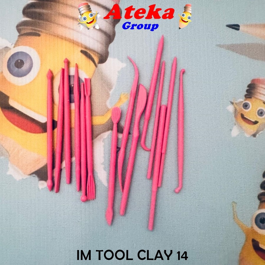 

[1BKS/14PCS] CLAY TOOLS 14 ALAT CLAY MAINAN