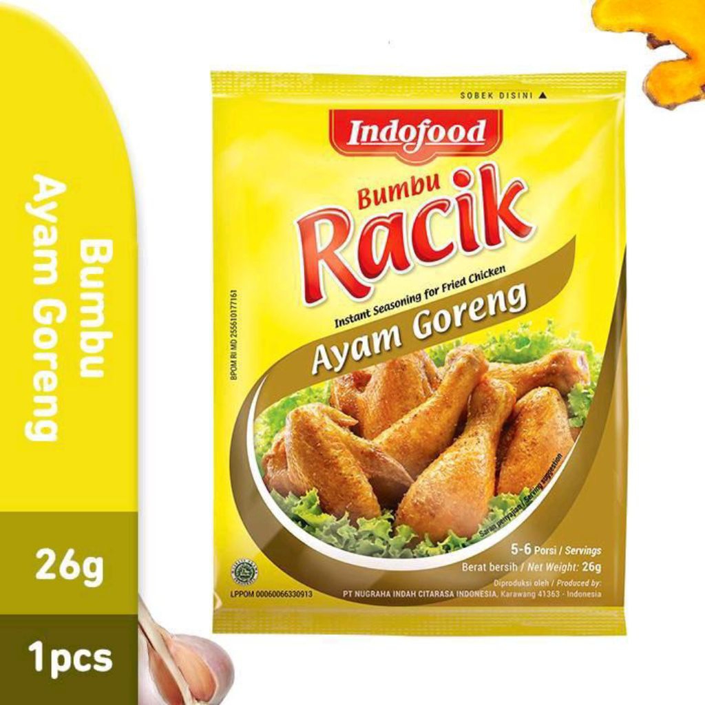 

Indofood Bumbu Racik Ayam Goreng 26 Gr - Racik Bumbu