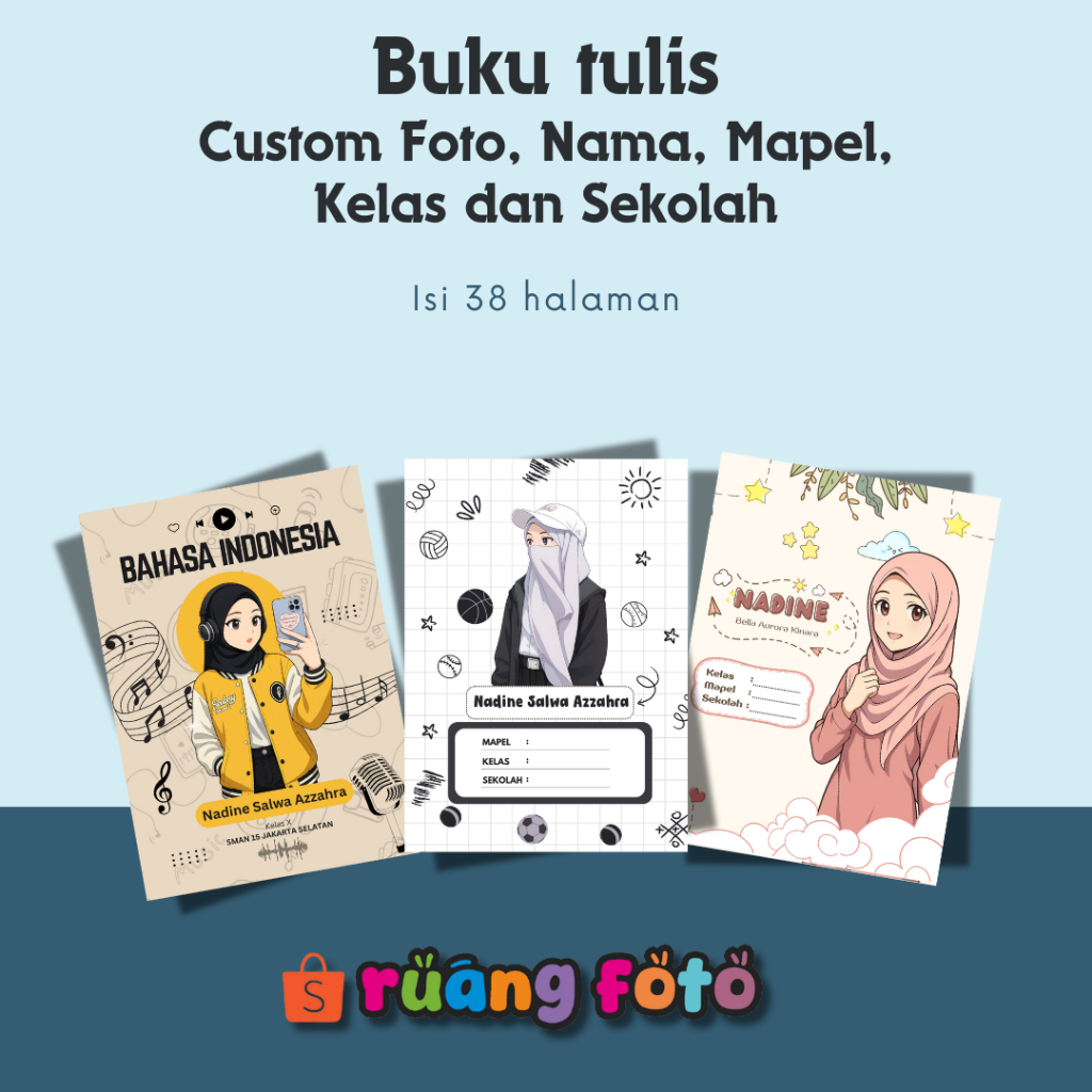 

Buku Tulis Custom Tema Anak Cewek Part 1 38 Halaman