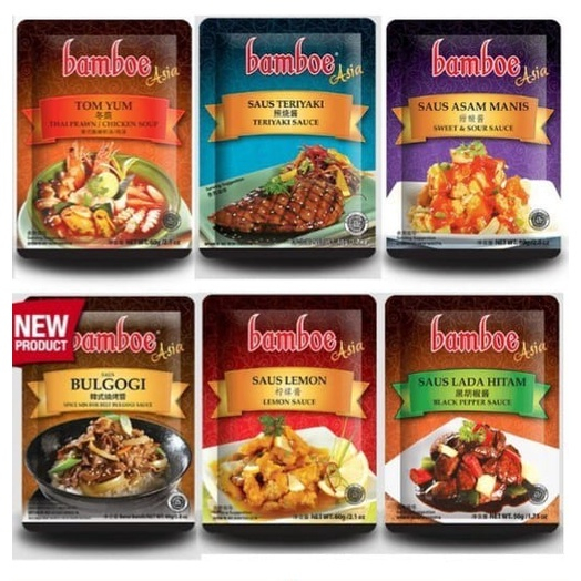 Grosir Bamboe Asia - bumbu / saus / saos bamboe asia - bumbu / saus tomyum lada hitam teriyaki bulgo