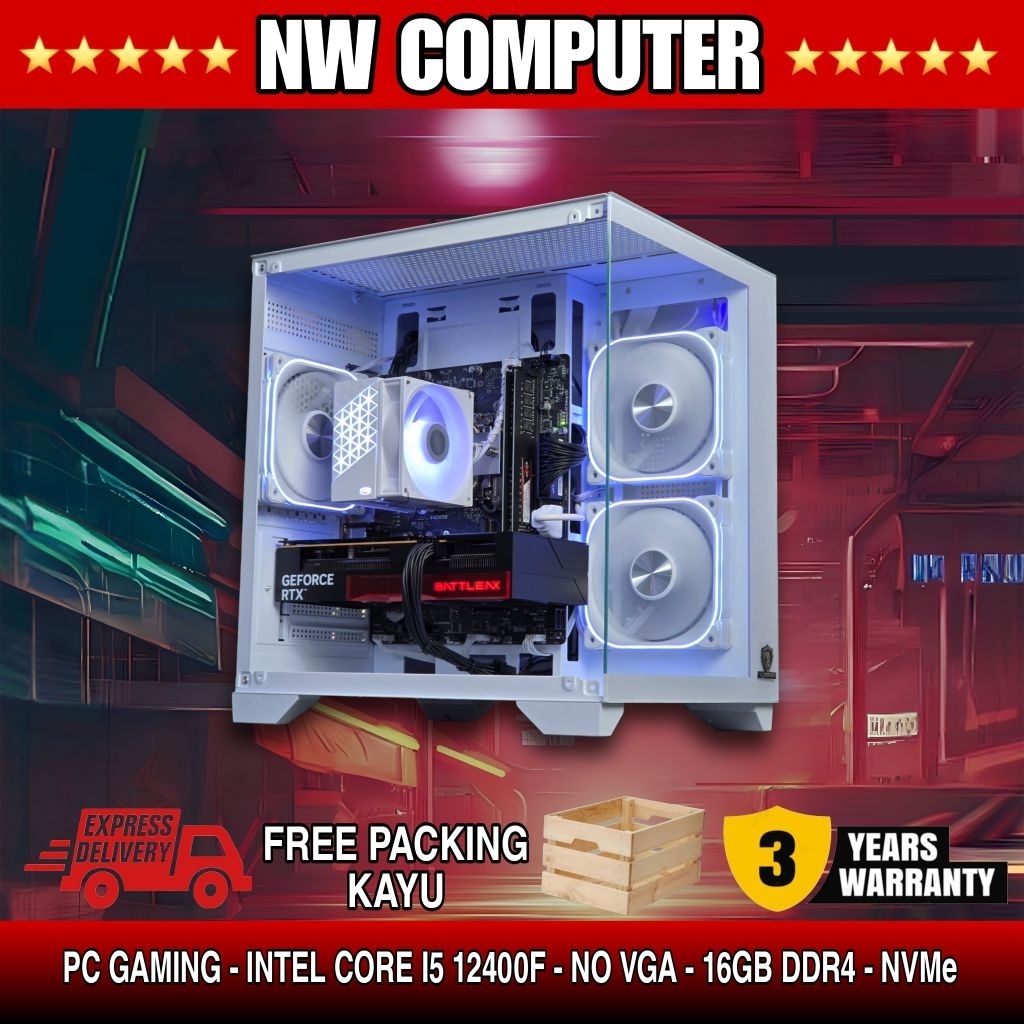 PC Rakitan Intel Core i5 12400f | RAM 16GB | NVMe 512GB