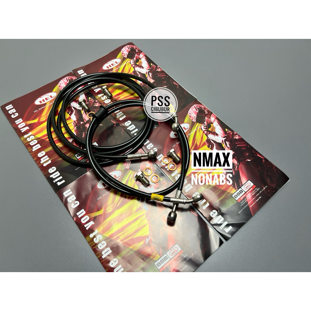 SELANG REM HELL BLACK NMAX 155 NON ABS PCX 150/160 NON AKTIF MODUL CBS HEL ORIGINAL