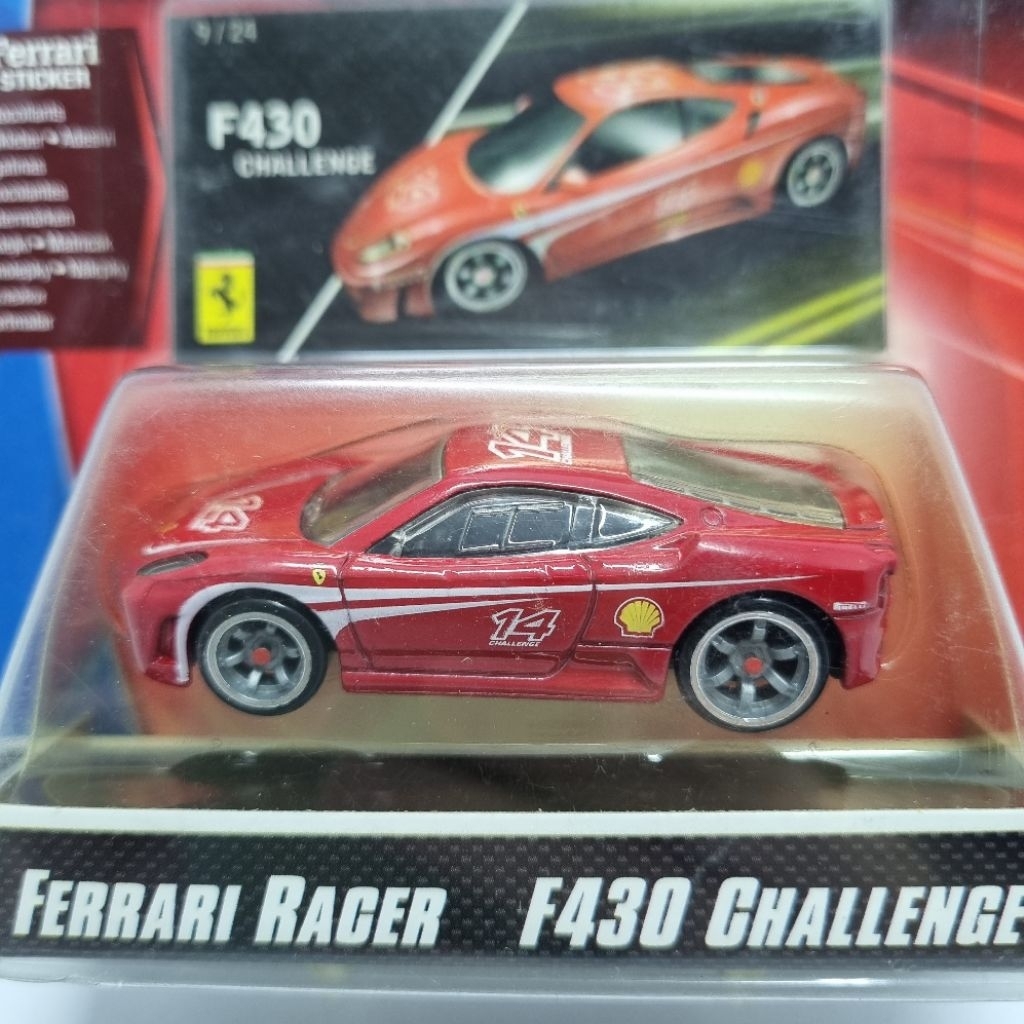 Diecast Hotwheels 1:64 FERRARI RACER F430 CHALLENGE RED/MERAH
