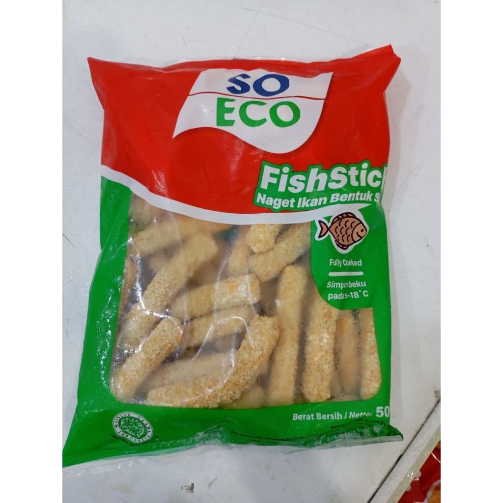 

SO ECO FISH STICK / NAGET IKAN BENTUK STIK 500GR